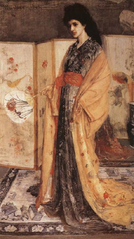 James Mcneill Whistler Whistler-s passion for all things oriental is presented here in his the princess from the Land of Porcelain oil painting picture